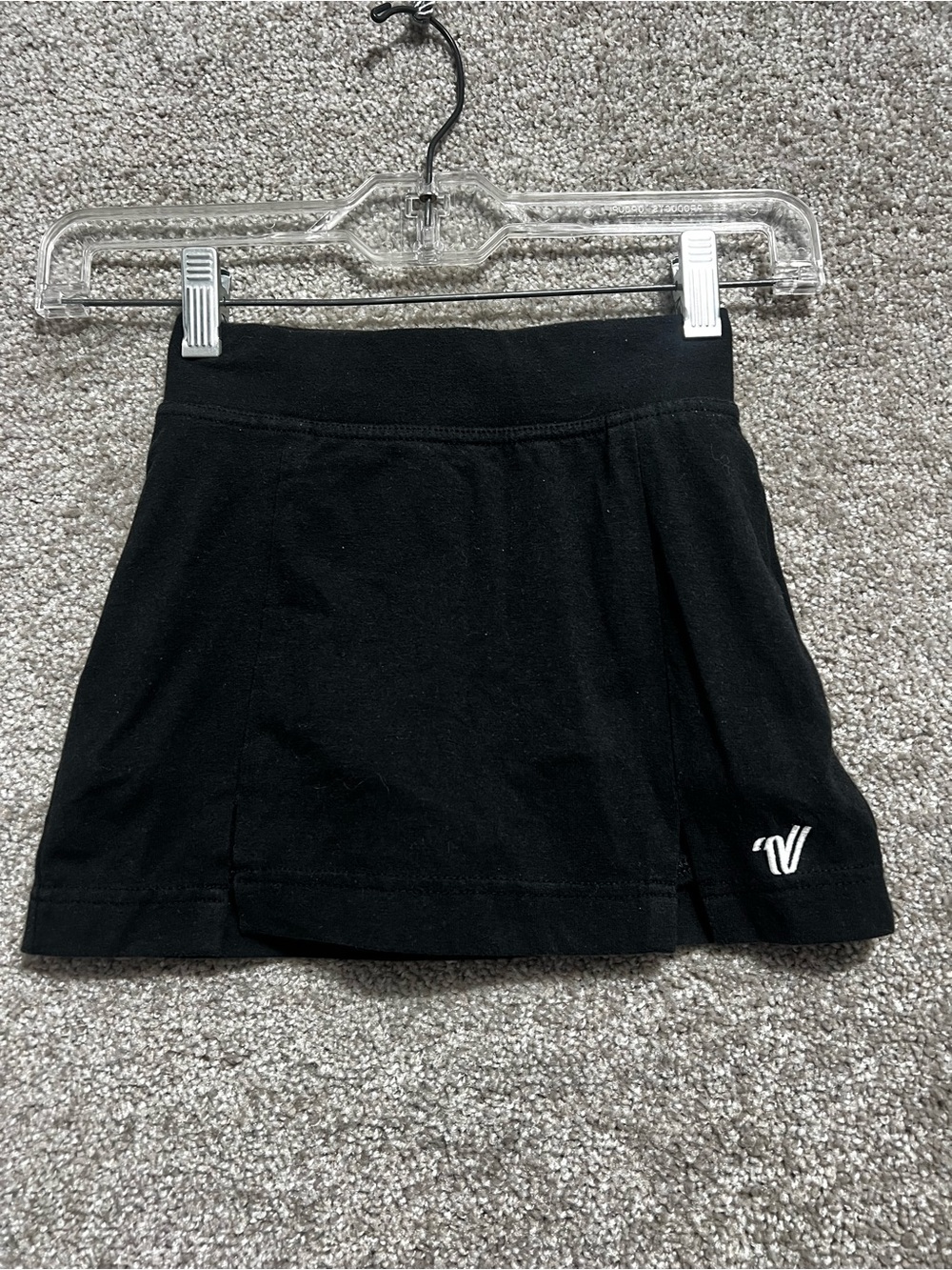 Varsity girls Black Cheer Dance Skort Skirt with Shorts Size youth small